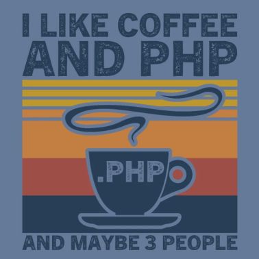 Mi piace il caffè e PHP e forse 3 persone