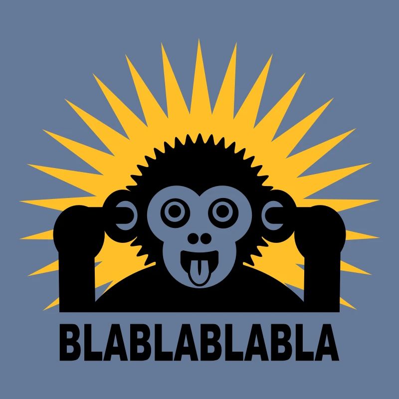 Blablablabla - Monkey babbles with finger in the