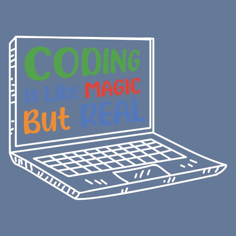 Coding Is Like Magic Coder Programmer Computer Gee