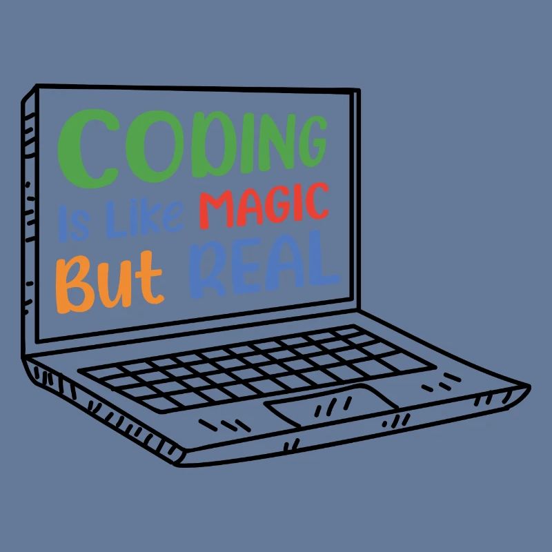 Coding Is Like Magic Coder Programmer Computer Gee