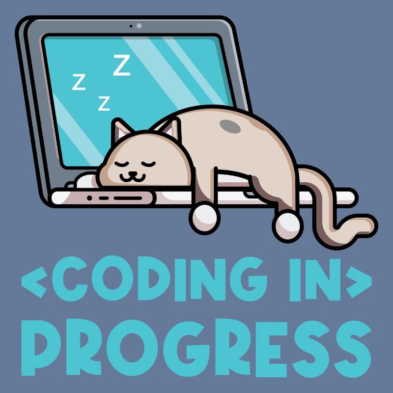 Coding In Progress Coder Programmer Computer Nerd