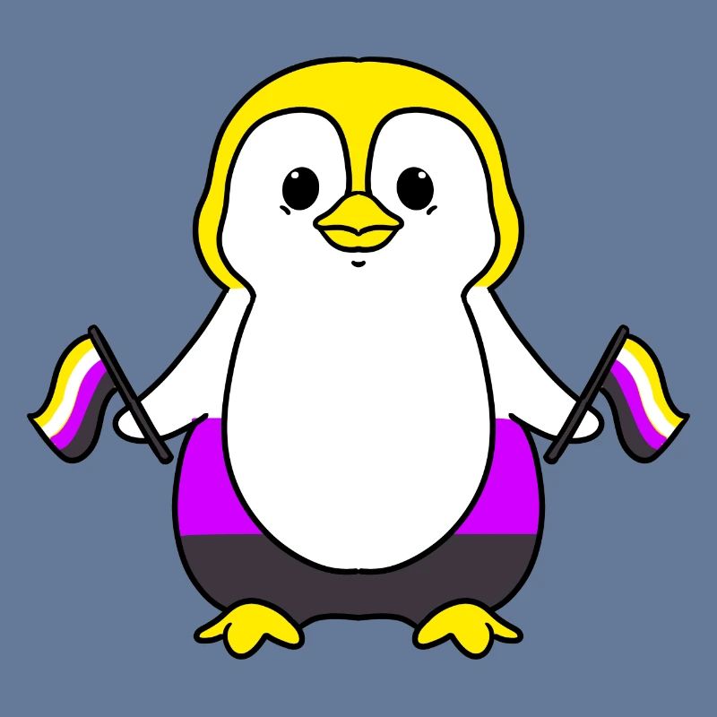 Nonbinary Penguin Nonbinary Pride