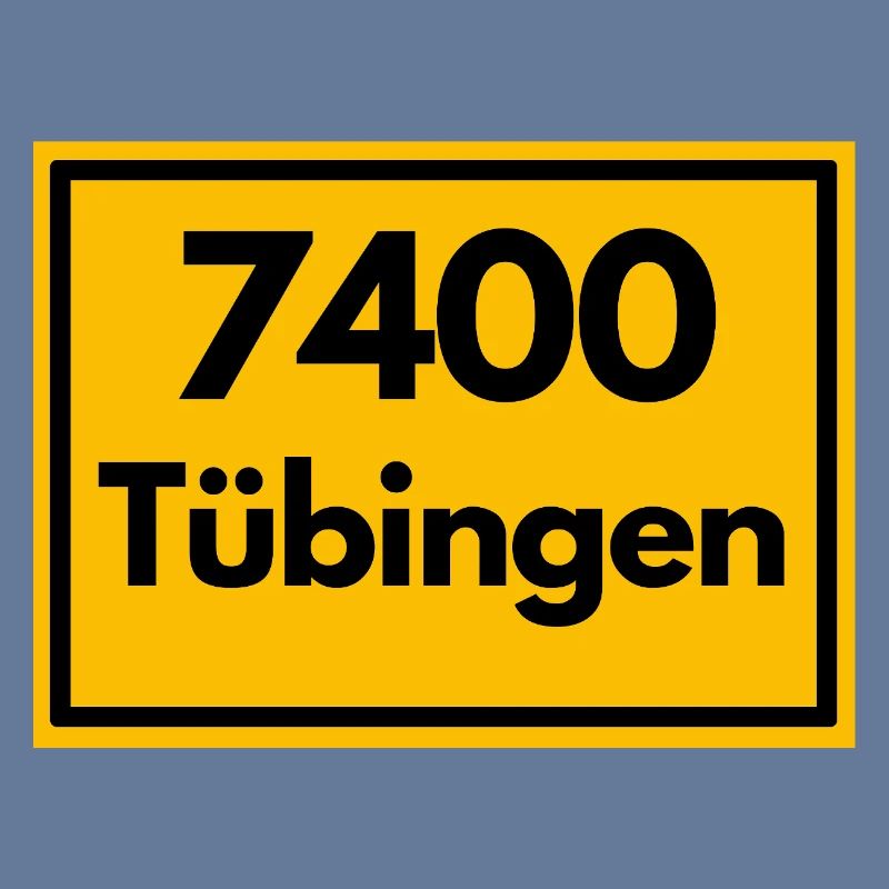 OLD POSTCODE ZIP CODE RETRO 7400 TÜBINGEN - NECKAR