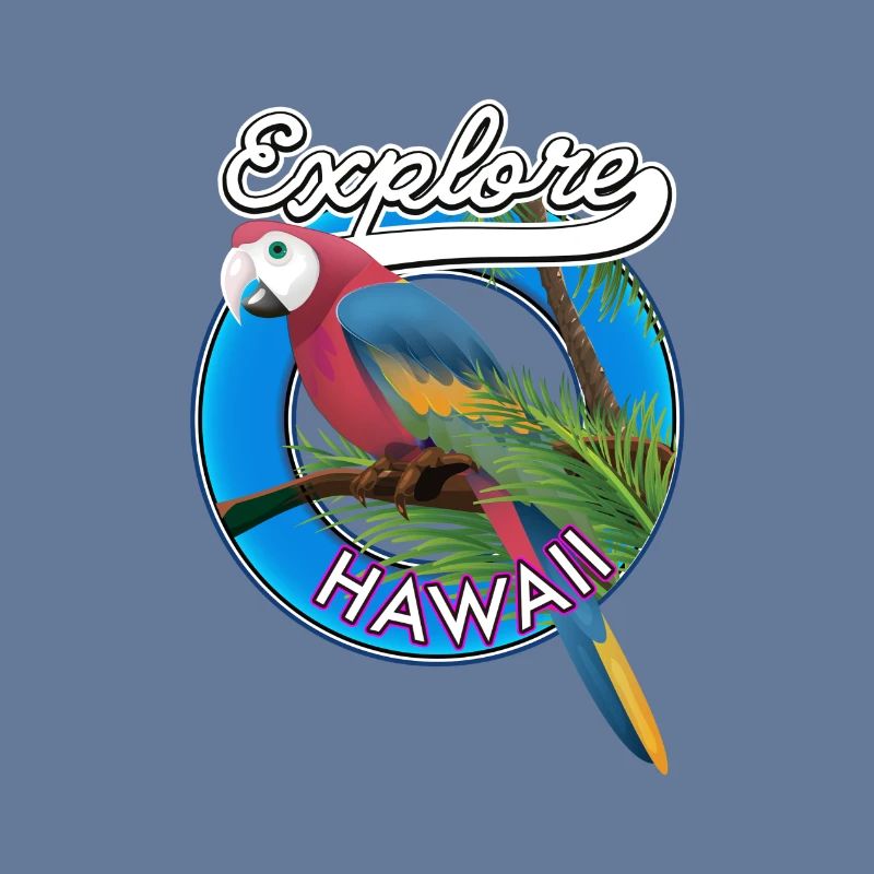 Explorez le logo rétro d’Hawaï.
