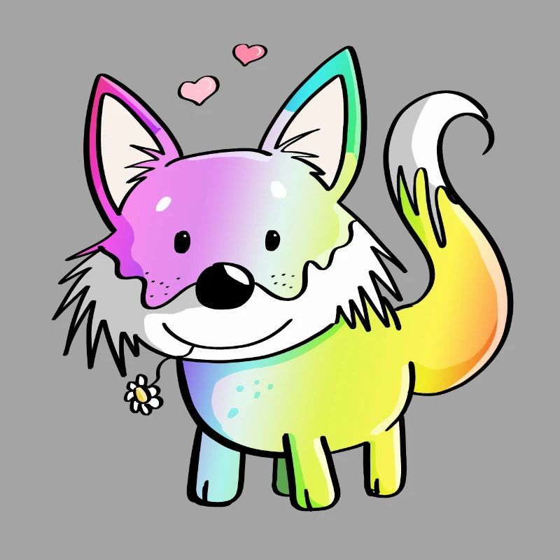 Fox rainbow - foxes - red fox - predator