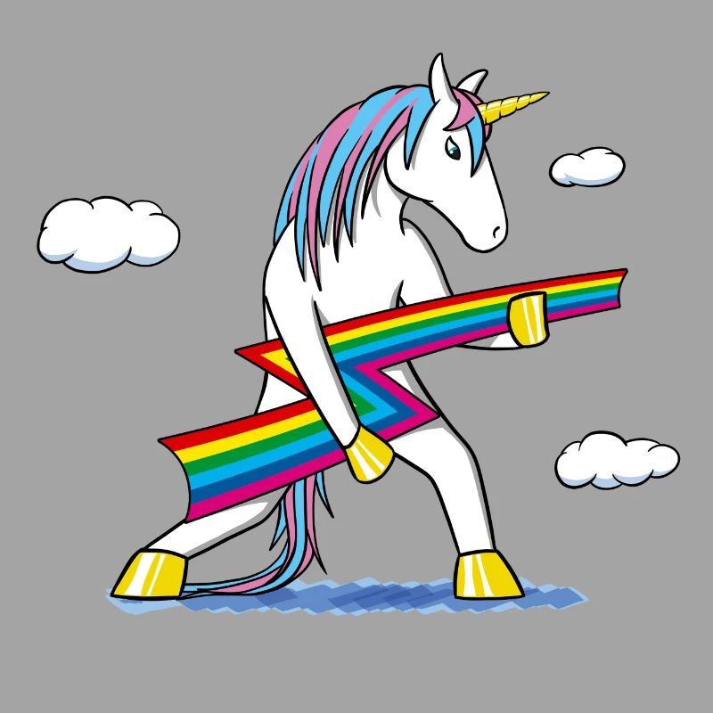 Rainbow Rock – Einhorn mit Regenbogenblitz