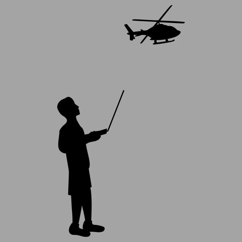 Remote-controlled model helicopter remote control