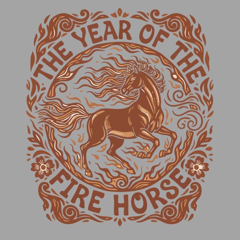 Année de la conception de la célébration du cheval de feu