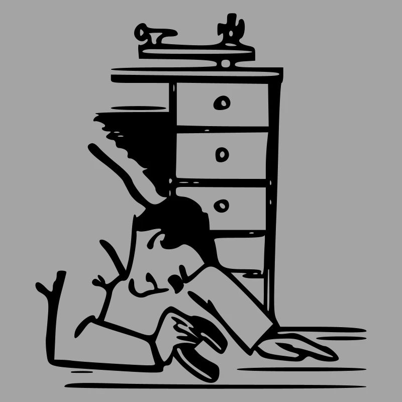 The watchmaker under the workbench