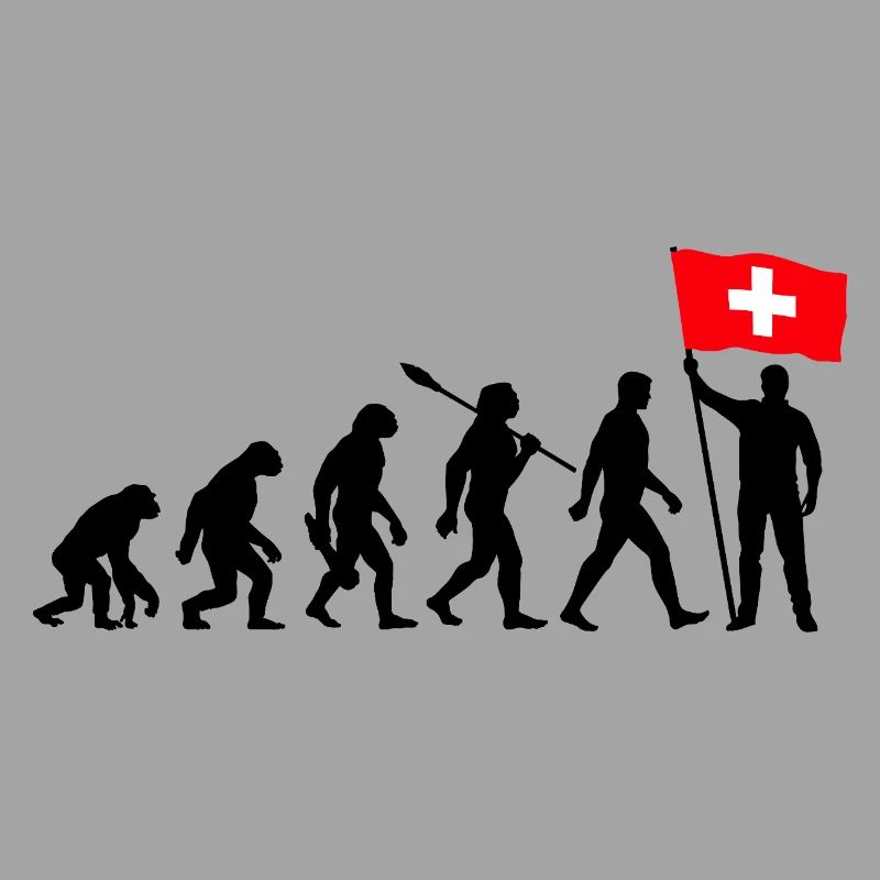 Schweiz - Evolution - Flagge - Nation