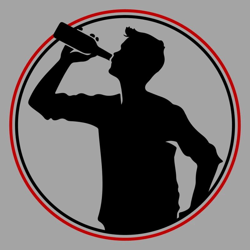 Trinker Bier Silhouette