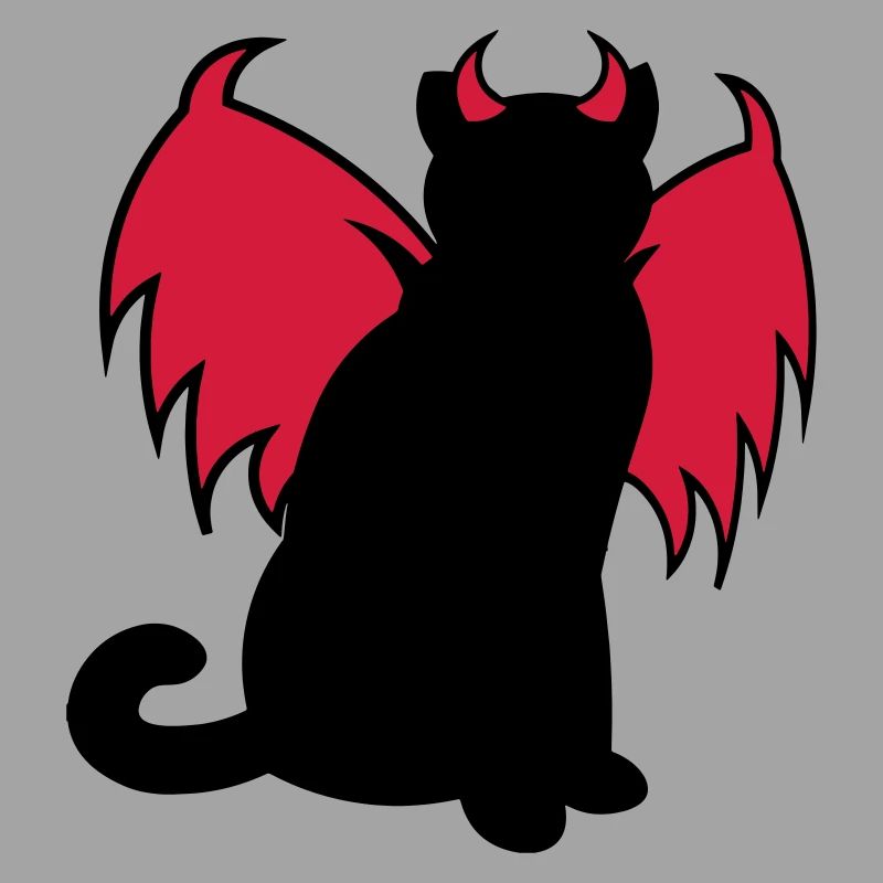 Devil Cat / Teufelskatze / chat diable / idée cadeau