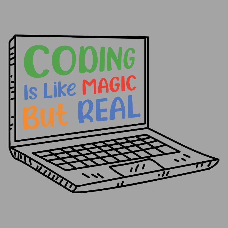 Coding Is Like Magic Coder Programmer Computer Gee