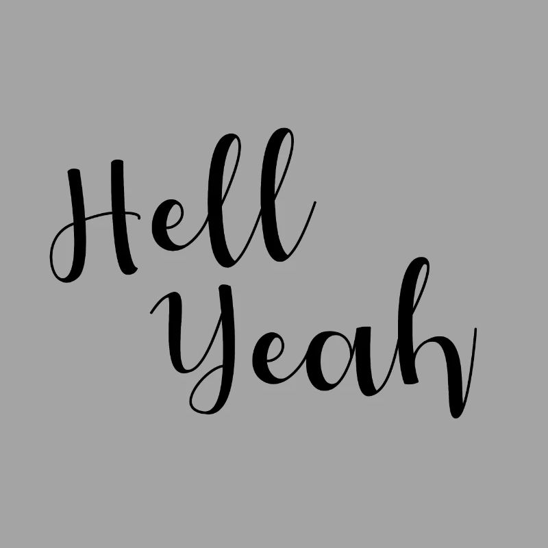 Hell yeah lettering