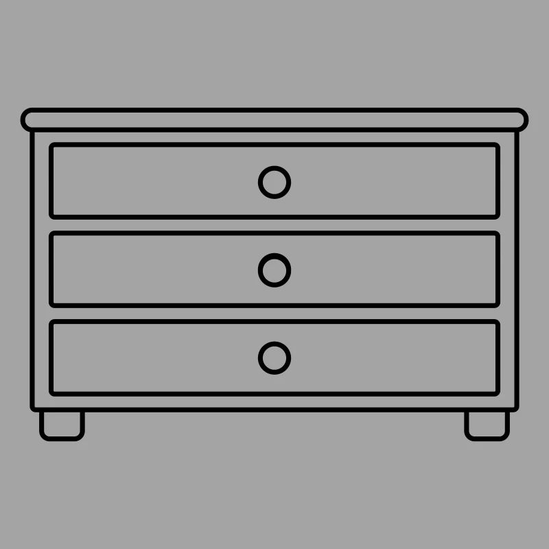 Möbelstück Schubladen Kommode Design