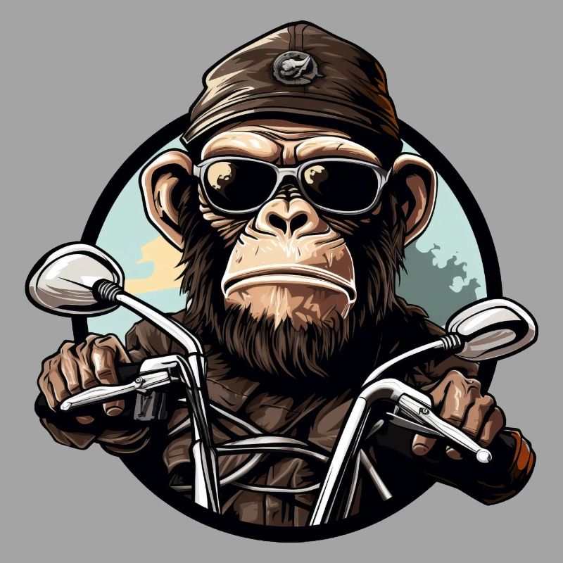 Monkey Motorcyclist / Motorcycle Monkey