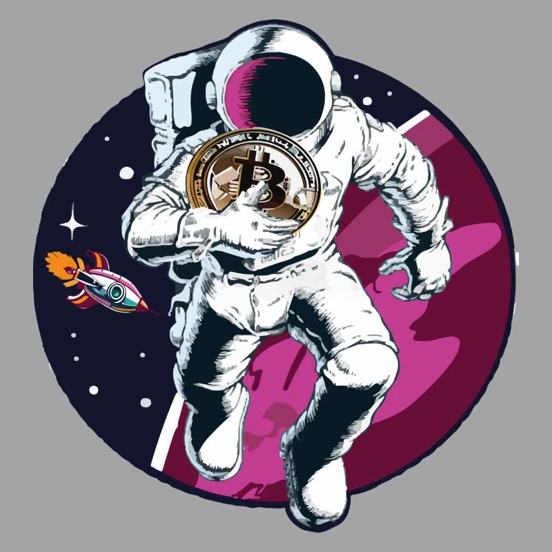 Astronaute Bitcoin dans l’espace