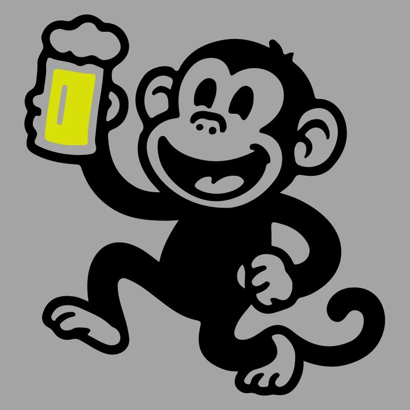 Affe Bier Witzig