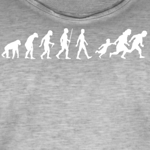Evolution of humanity By TheRawburt - Vintage-T-shirt herr