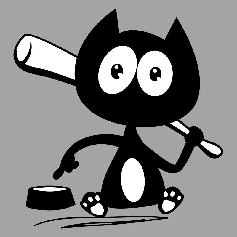 Donne moi à manger ! Humour de chat !