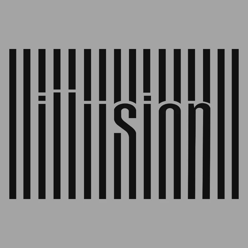 Art textuel du code-barres d’illusion