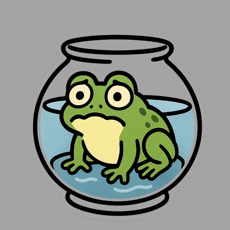 Grenouille dans un bol
