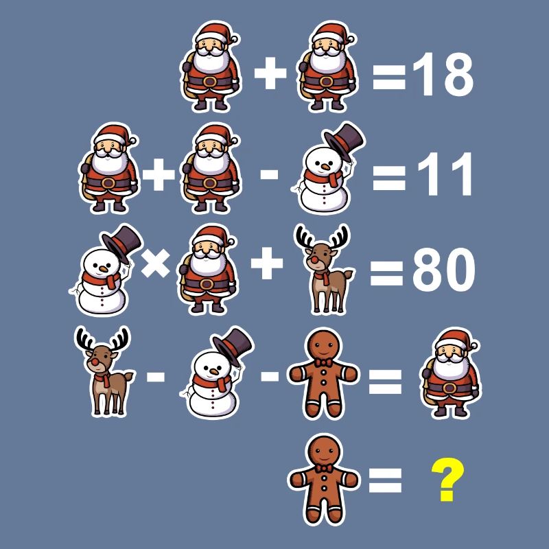 Devinette math math prof école primaire noël