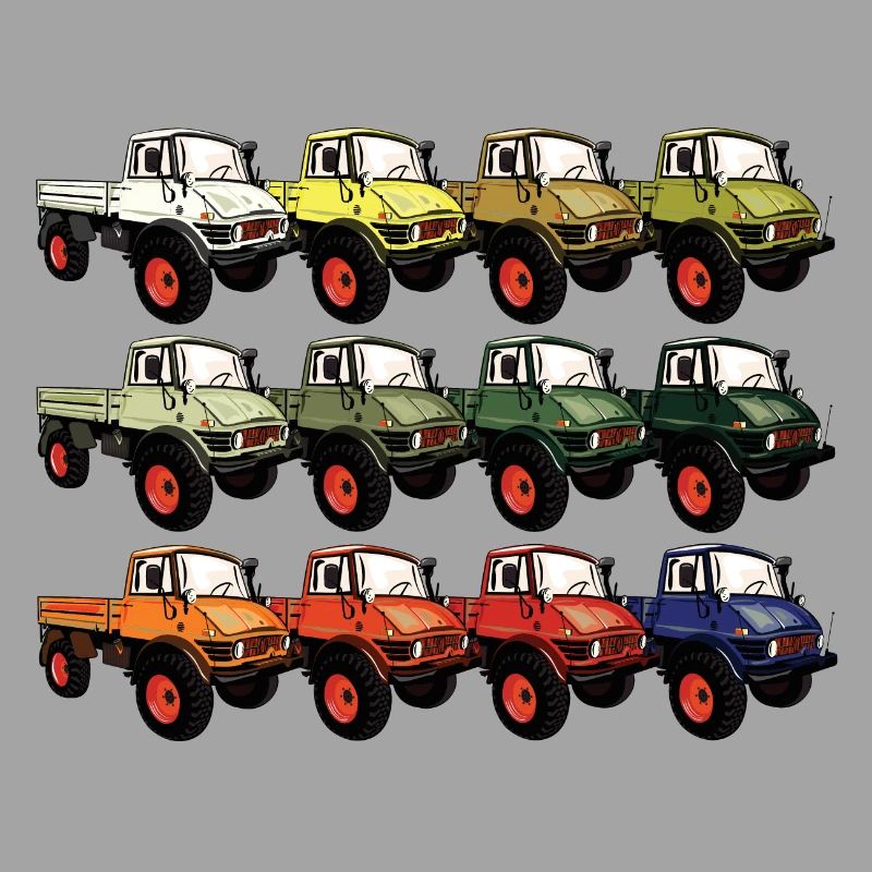 Colour palette Unimog - Oldtimer - Rainbow different