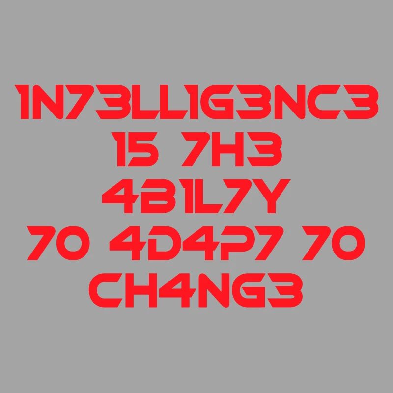 L’intelligence est la compétence Cool Dire Math