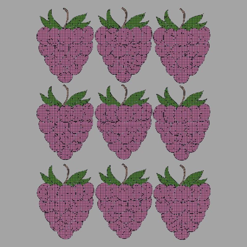 raspberry pattern textile