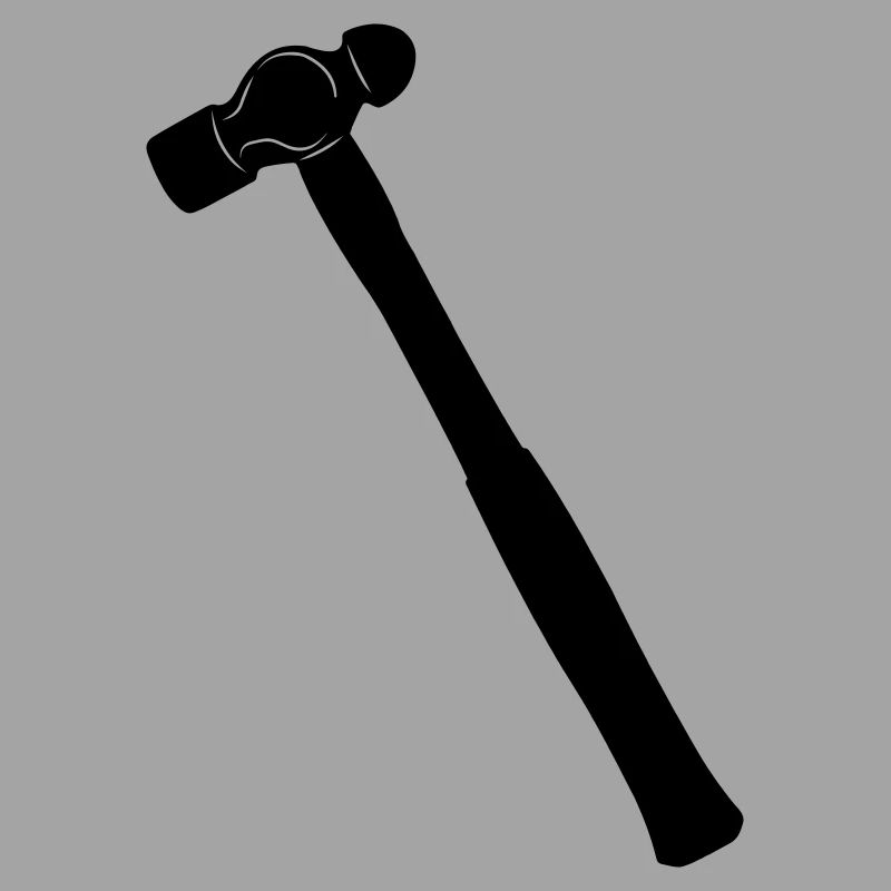 Kugelhammer oder Dellhammer Schattenbild