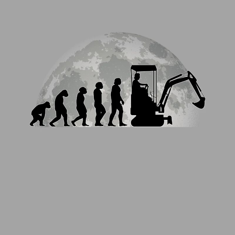 Baggerführer Bagger Evolution Mond Baggerfahrer