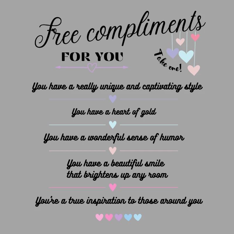 Compliments gratuits - pour vous <3