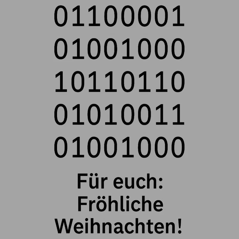 Binary Code Christmas Magic