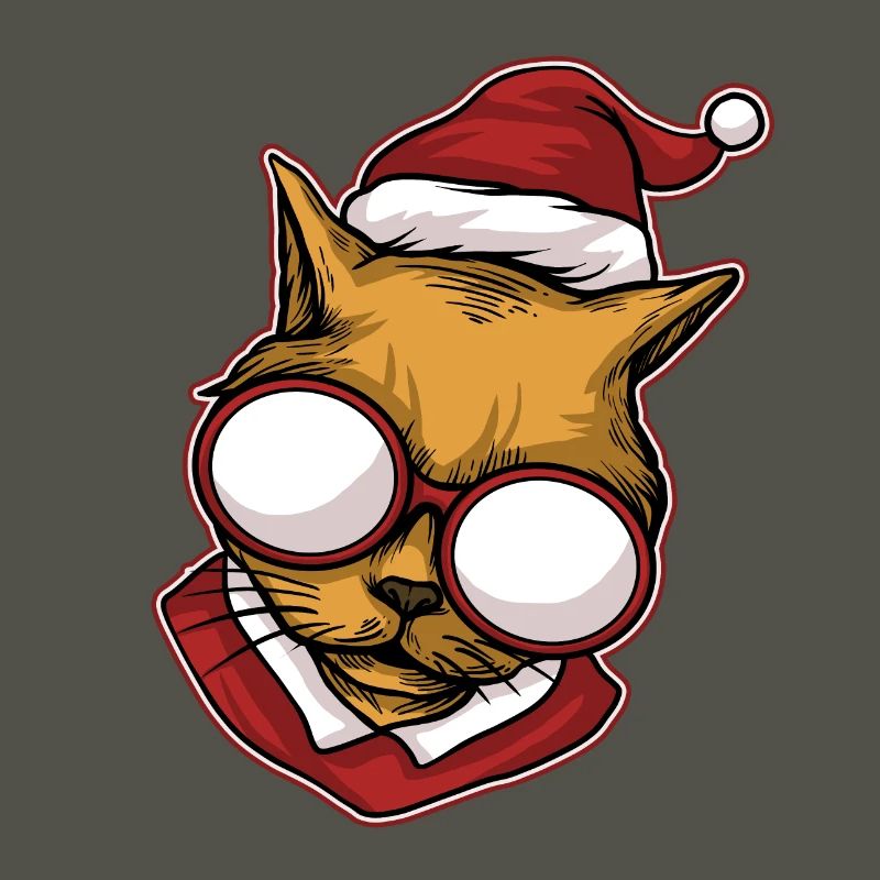 Pull de Noël moche Chat