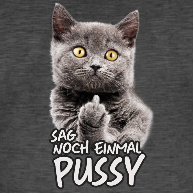 sag Pussy - Männer Vintage T-Shirt
