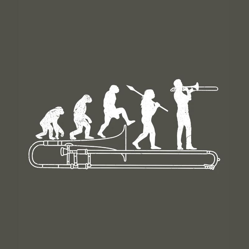 Evolution Posaune ich spiele Posaune