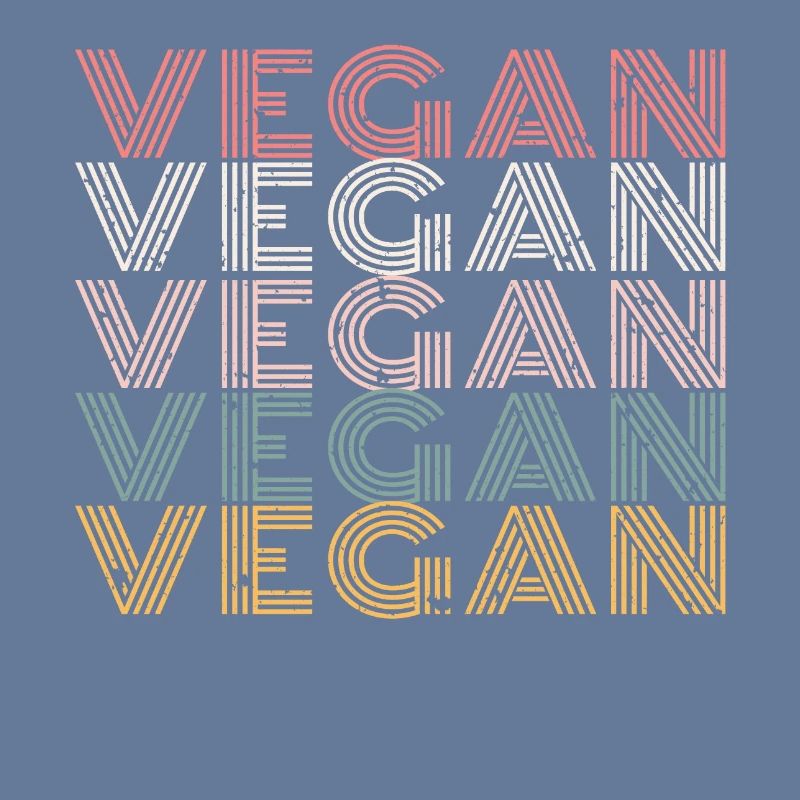 Vegan Grid Gradient Pattern