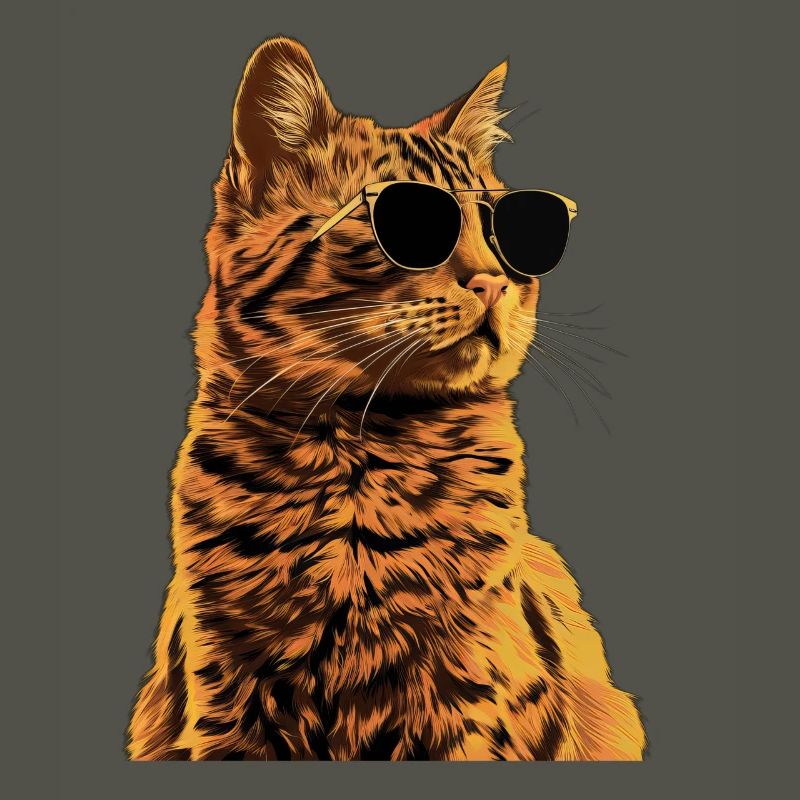 Sonnenbrille mit Somali-Katze Geschenk