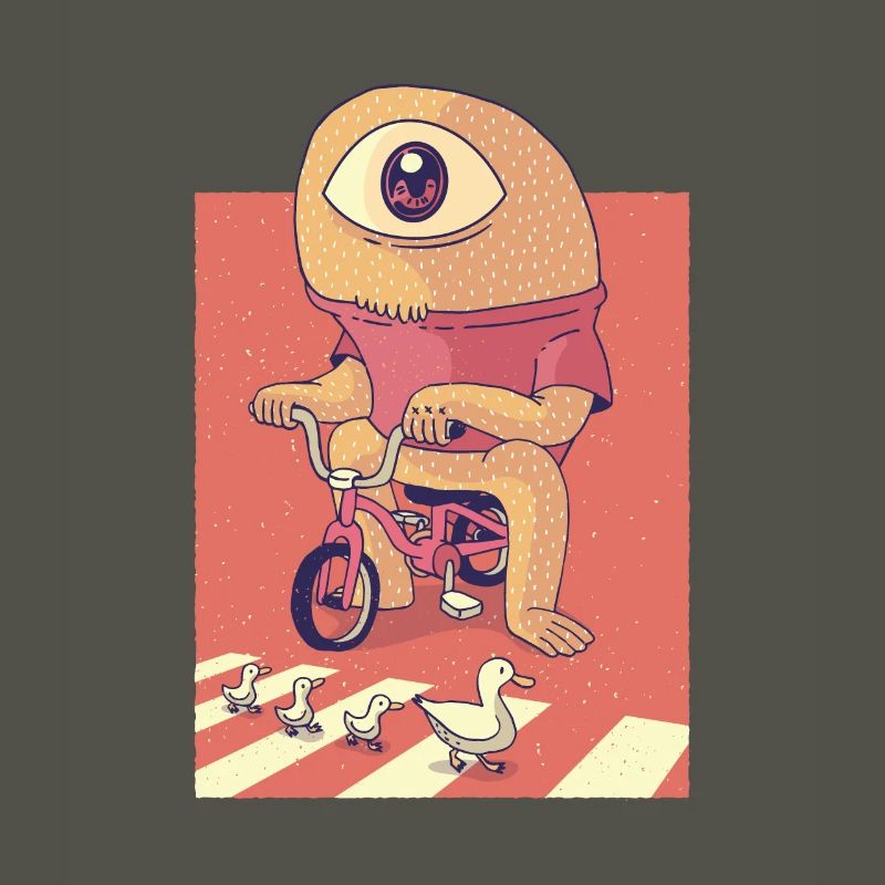 Cyclops Alien Tshirt Het idee van de gift