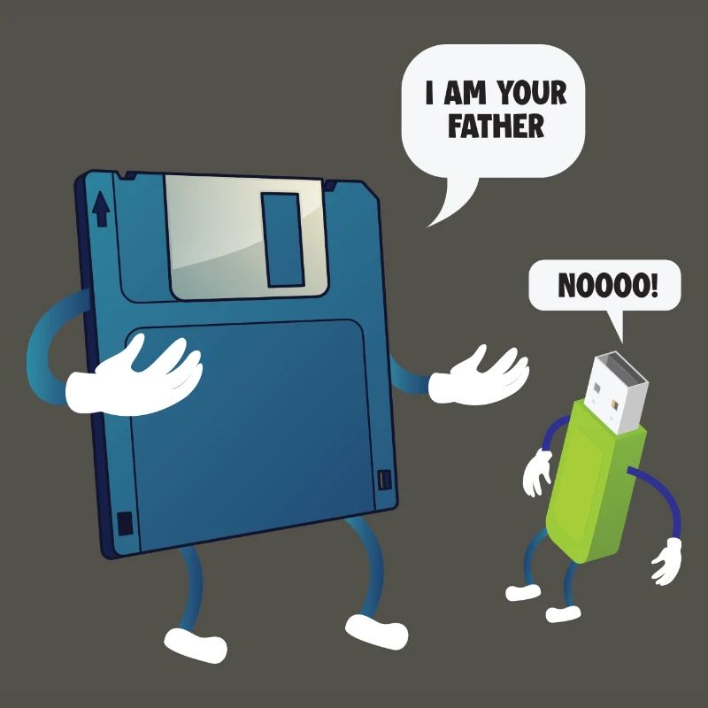 Father _ Son Floppy Disk ... Programmierer & Nerd