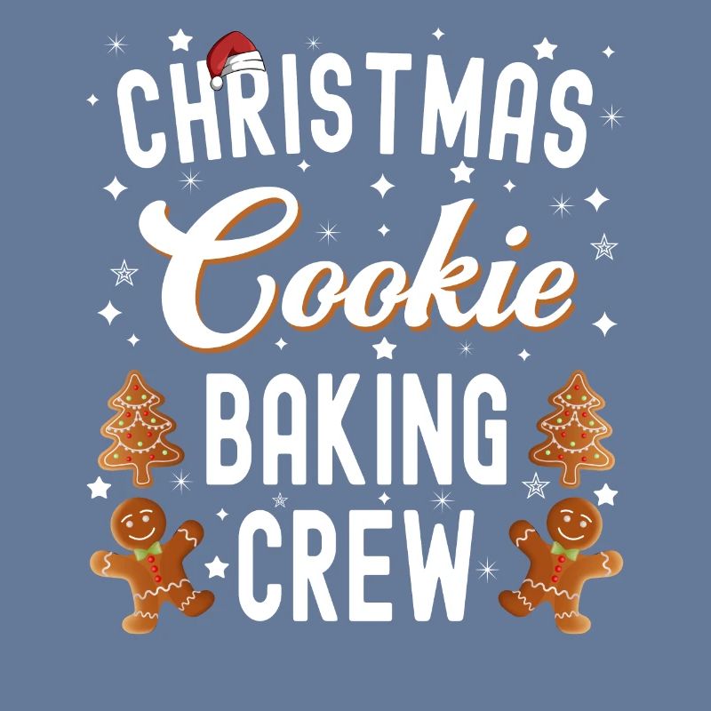 Équipe de cuisson de biscuits de Noël