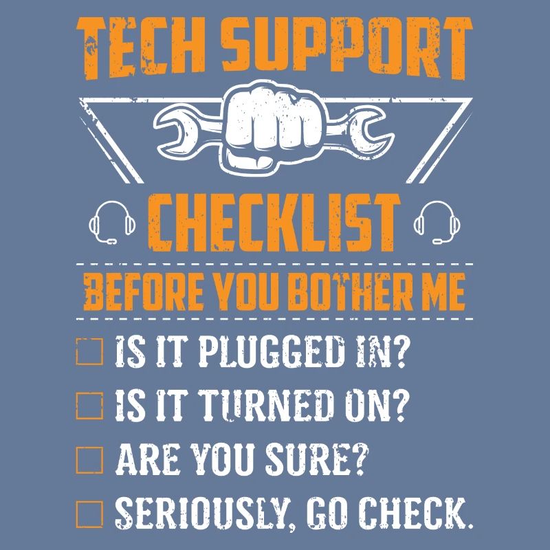 Technik Support Checkliste Computer IT Informatik