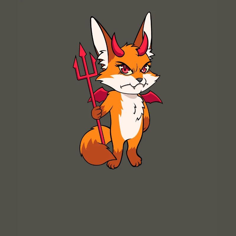 Fox devil cute evil costume gift