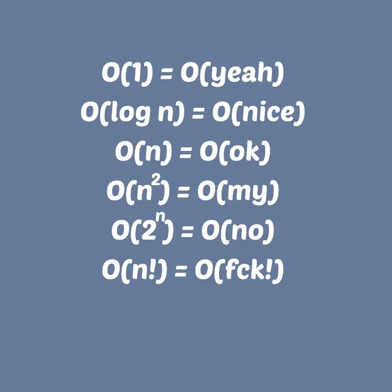 Algorithm complexity Funny programmer