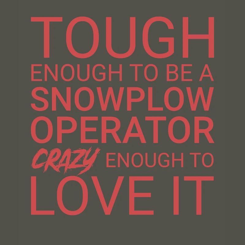 Snowplow Operator Crazy Schneepflugfahrer