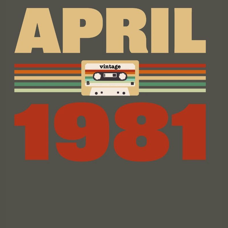 42e anniversaire Avril Né 1981 Idée cadeau