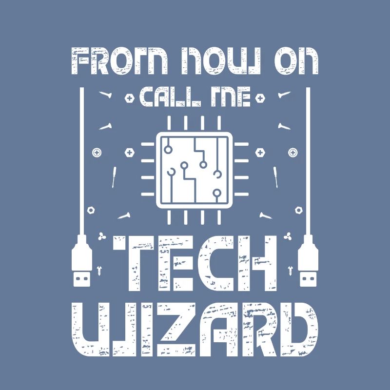 Call Me Tech Wizard Funny IT Support Computer