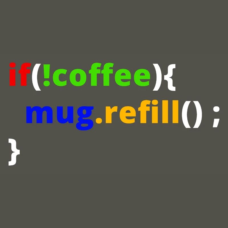 Programmierer Admin IT Code Kaffee EDV Informatik