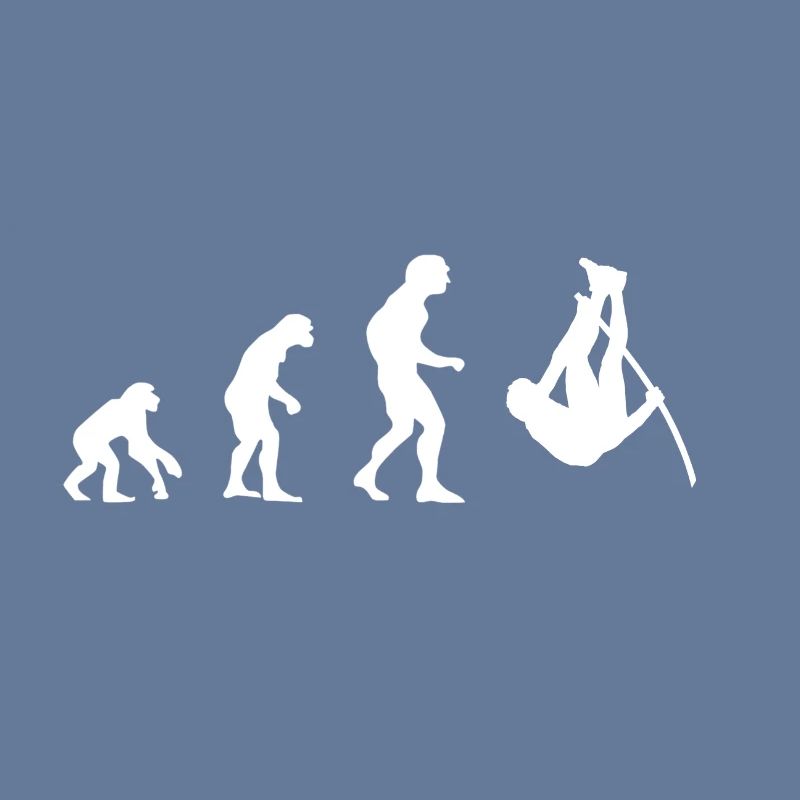 Evolution, saut à la perche de singe, saut à la perche